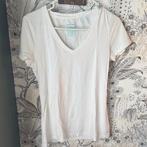 Tommy John White V-Neck Short Sleeve Tee